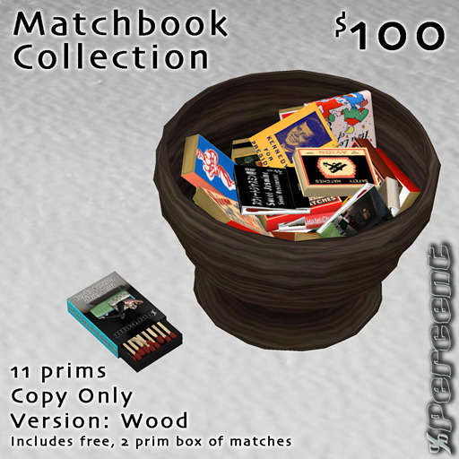 % Matchbook Collection (Wood) SCULPT