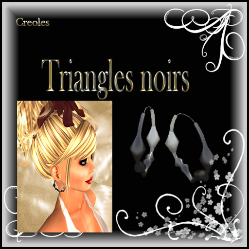 CREOLES TRIANGLES NOIRES