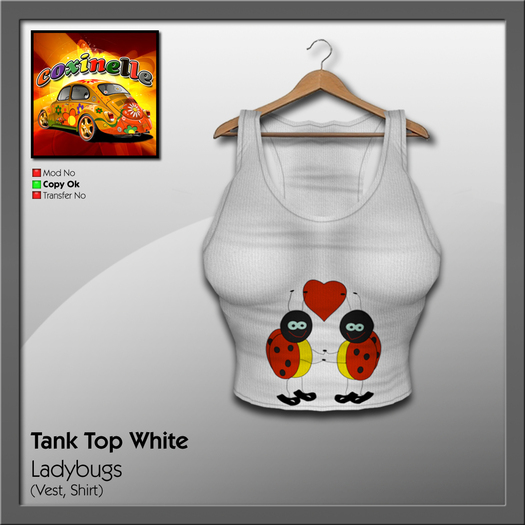 Coxi - Tank Top Crossed - Coxi Love ladybug