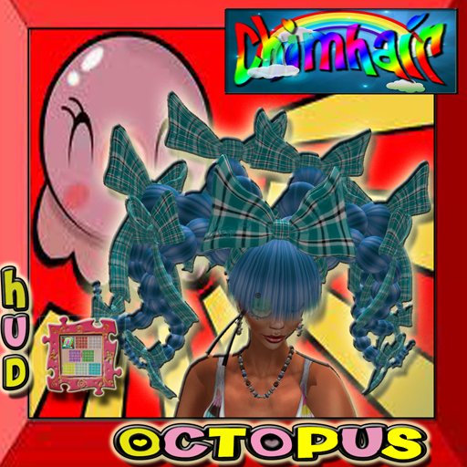 %.:ChimHair:.% Octopus Bunchies/Braids  Blue