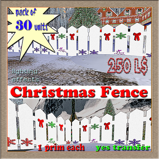 CHRISTMAS FENCE PACK 30 UNITS