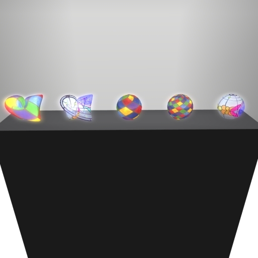 Stained Glass Touch Lamp Set - 5 L$