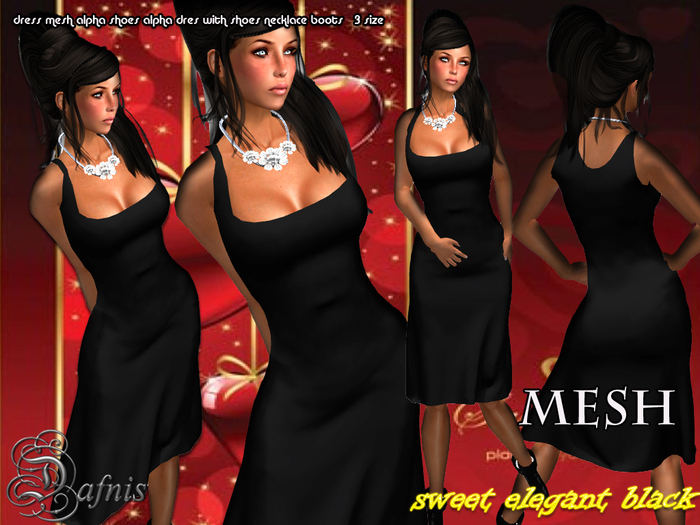 *Dafnis MESH SWEET ELEGANCE BLACK 