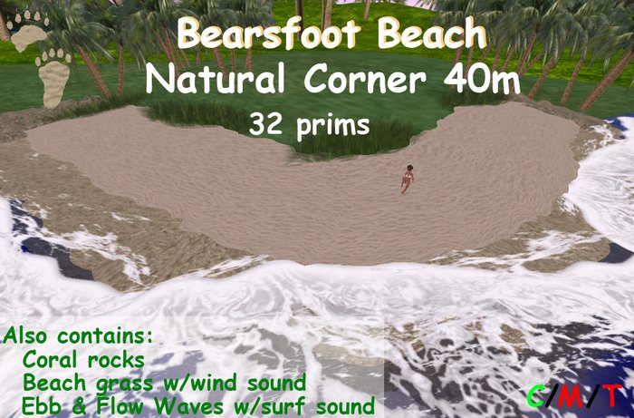 Bearsfoot Beach Natural 40m Corner