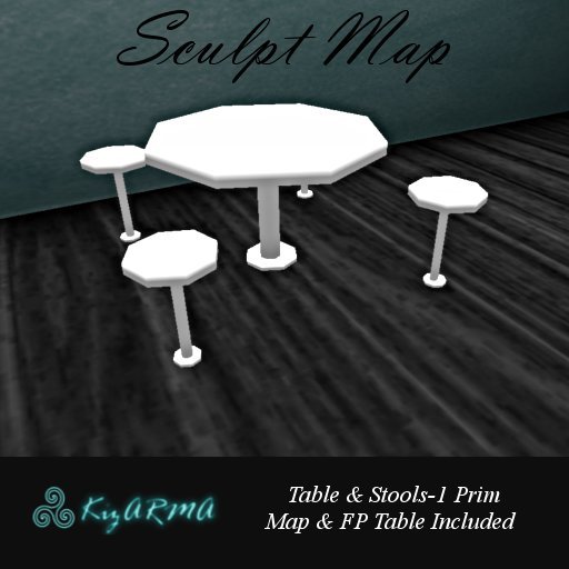 KizARMA Table & Stools Sculpt Map 