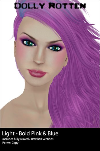 :: Dolly Rotten :: 2012 Skins :: Bold Pink & Blue :: Light