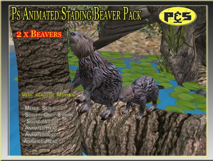 Ps Beaver Standing Pack Plakat