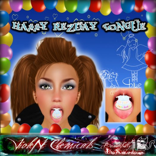 .::V::. Happy RezDay Tongue (Blue) 