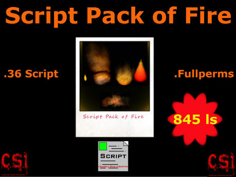 Second Life Marketplace - Script Pack of Fire (box)