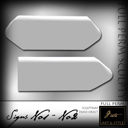 GA&S Sculpty Signs No1+No2
