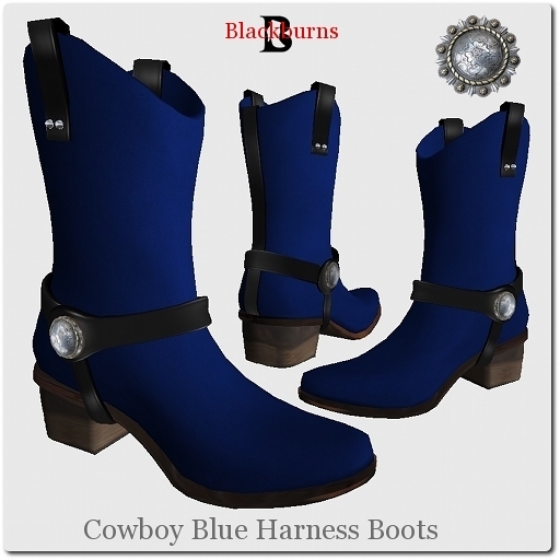 Blackburns Cowboy Blue Harness Boots