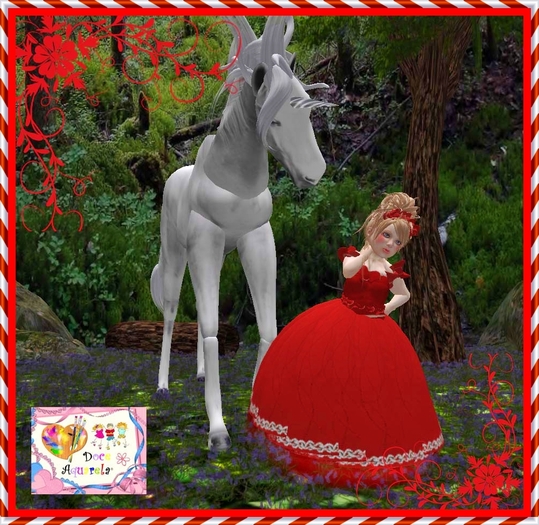 {**}DOCE AQUARELA{**} Dress princes * Red*
