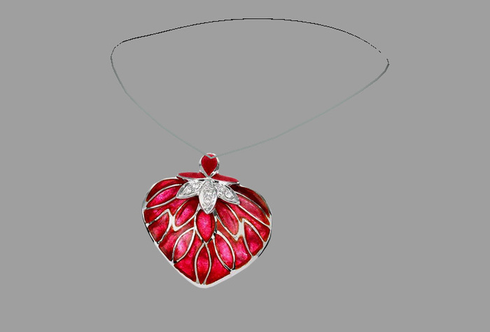 Necklace Red Heart