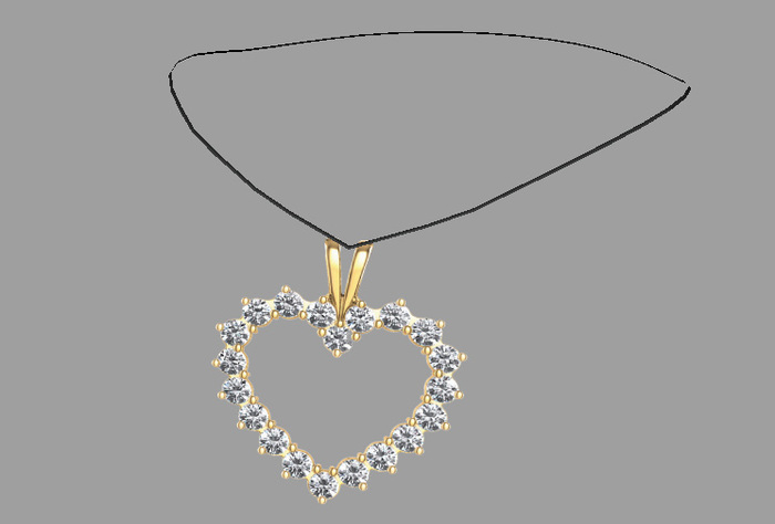 Necklace Silver Heart