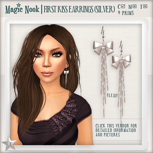 [MAGIC NOOK] First Kiss Earrings (Silver)