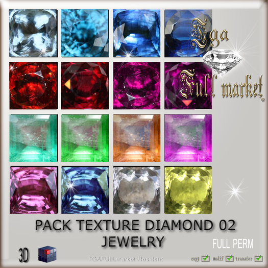 PACK TEXTURE DIAMOND 02 JEWELRY
