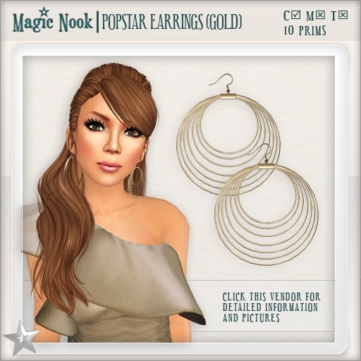 [MAGIC NOOK] Popstar Earrings (Gold)