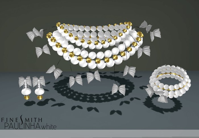 FINESMITH- PAULINHA Miss UK- MVW Jewelry set white 