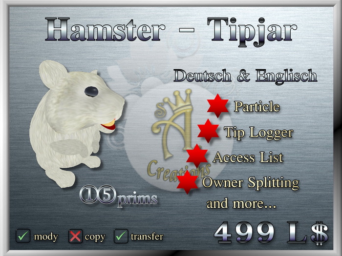 Hamster Tipjar 