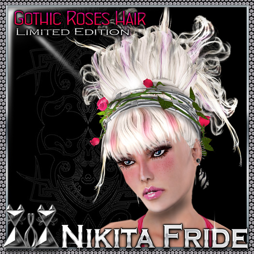 75% OFF [NikitaFride] Gothic Roses Hair - Limited Edition Color