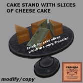 St. Patrick - cake stand with slices of cheese cake (MOD/COPY)