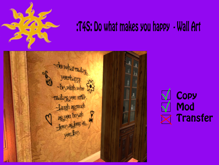 :T4S: Do What Makes You Happy - Wall Art