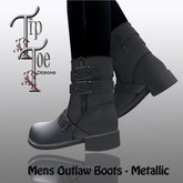 TIPTOE Mens Outlaw Boots-(Metallic)
