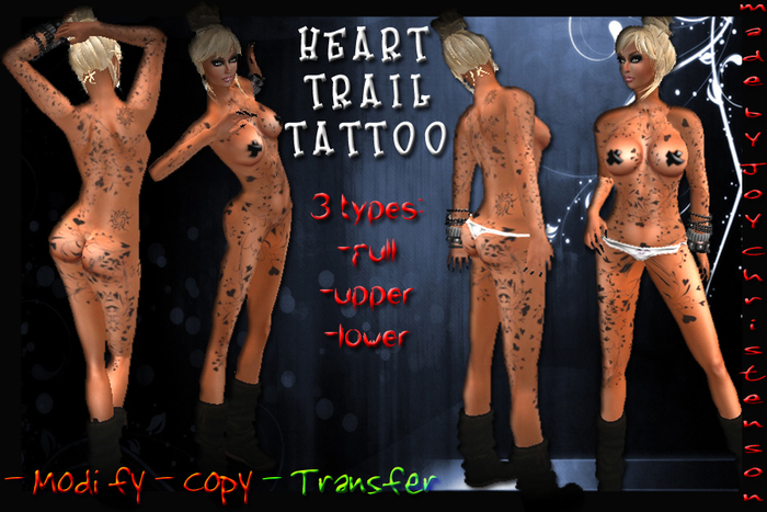 Joy Style - Heart Trail Tattoo