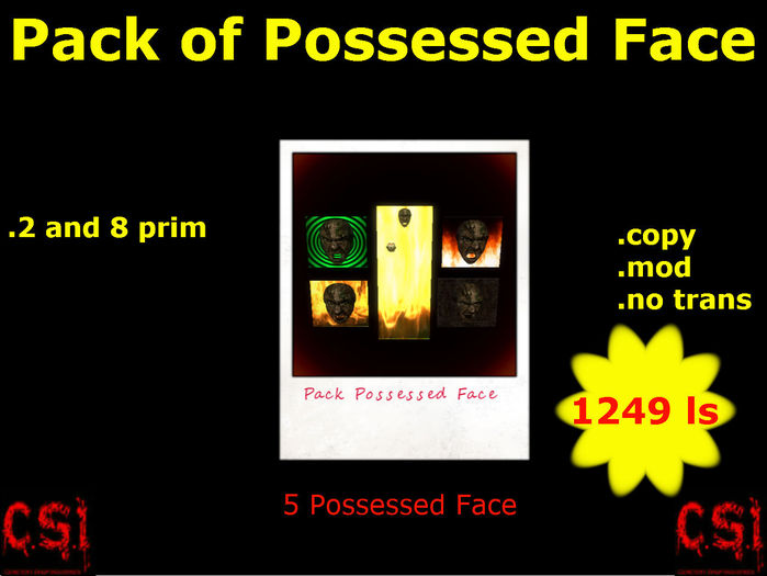 Pack of Possessed Face (box)