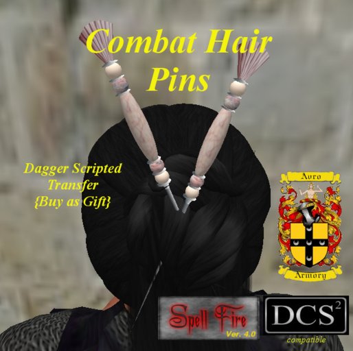 Combat Hair Pin: Sea shell