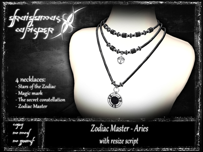 Druidamus Whisper - Zodiac Master [Aries] - necklaces