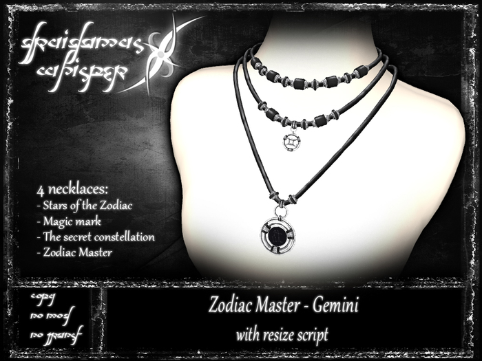 Druidamus Whisper - Zodiac Master [Gemini] - necklaces