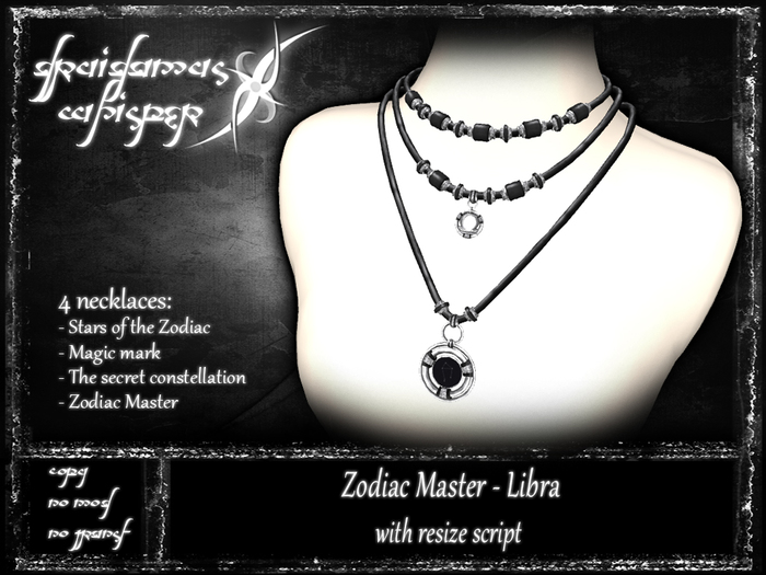 Druidamus Whisper - Zodiac Master [Libra] - necklaces