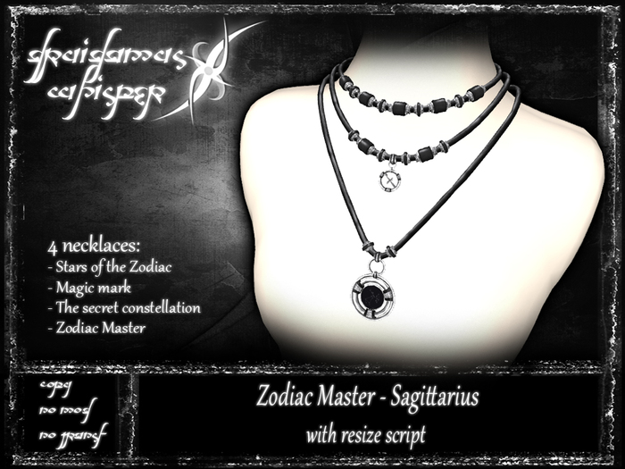 Druidamus Whisper - Zodiac Master [Sagittarius] - necklaces