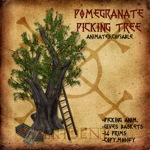 Pomegranate Picking Tree