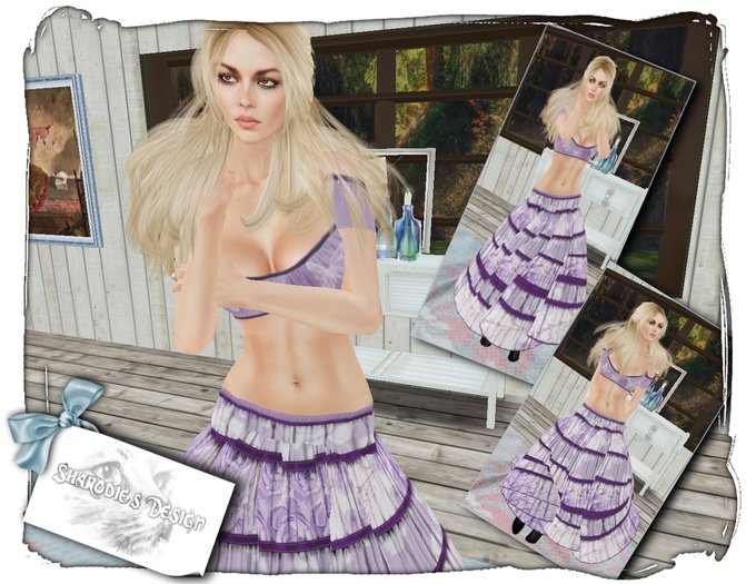 ~*~Shar's Dresses~*~Gypsy boho lila
