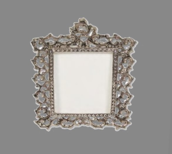 Silver Wrought Iron Mirror