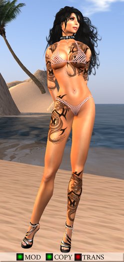 Teeny Bikini - Micro 3 - Mesh - Pink