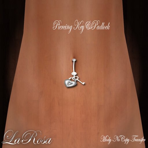 LaRosa Jewelry Piercing Key&Padlock