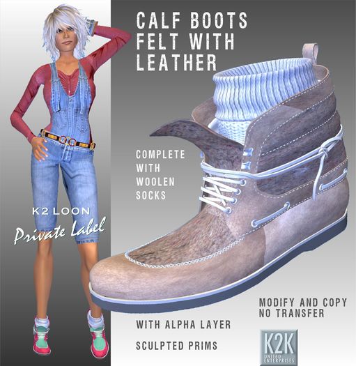 Calf Boots Felt