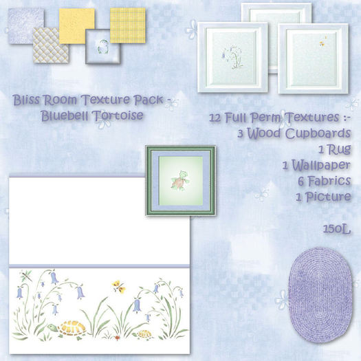 Bliss Nursery Textures - Bluebell Tortoise - Box