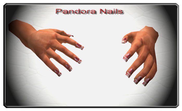 Red Nails French Manicure
