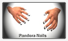 Nails Silver Black