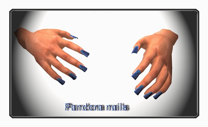 Nails Blue
