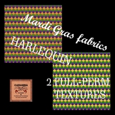 Mardi Gras fabrics Harlequin texture pack