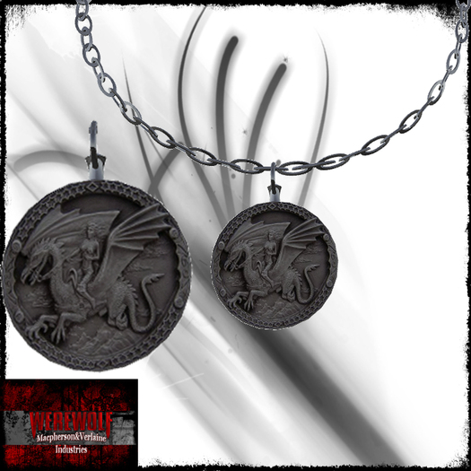 +WereWolf+ Dragon Rider Male Necklace