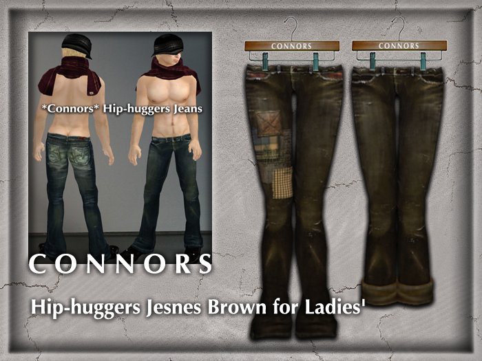*Connors* Hip-huggers Jeans Brown for Ladies'