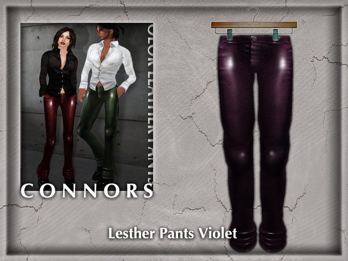 *Connors* Leather Pants Violet