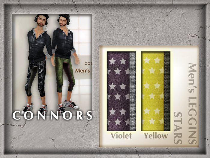 *Connors* Men's LEGGINS -Stars