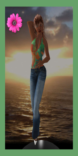 HIBISCUS TOP & LEE JEANS PACK